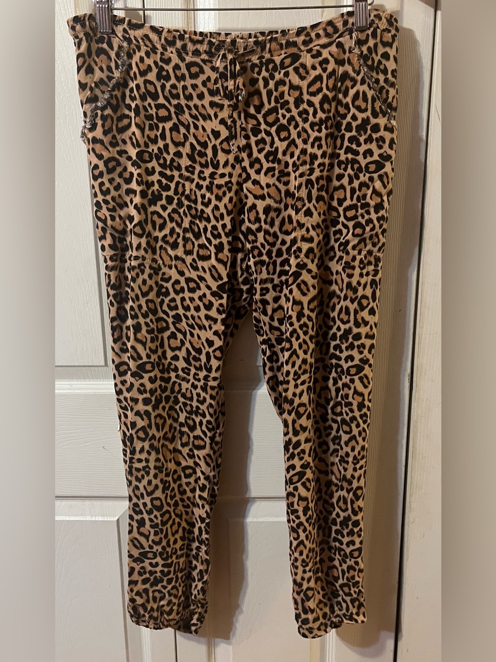 Olivaceous Animal Print Joggers Size Small